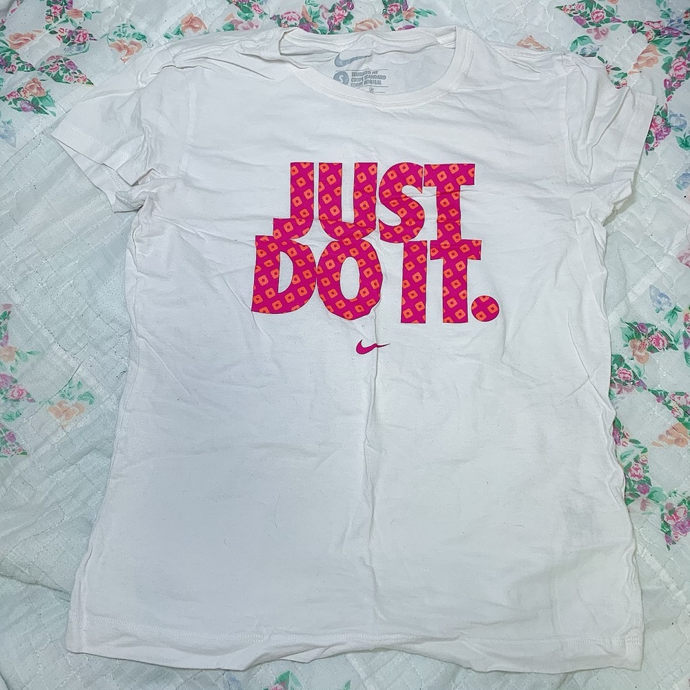 Just Do It Nike Womens Small Work out Tee